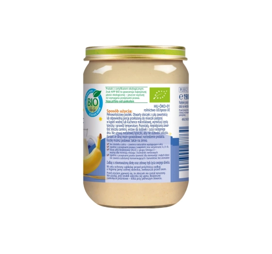 HiPP Bio Gläschen-Dessert nach dem 4. Monat Grießbrei mit Milch und Bananen 190 g