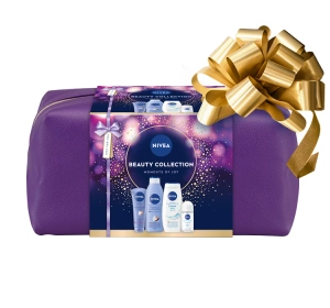 NIVEA Beauty Collection Geschenkset mit Körperpflegeprodukten und Kosmetiktasche