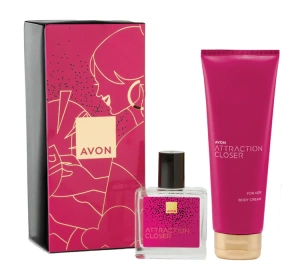 Avon Attraction Closer for Her Eau de Parfum Spray 30ml + balsam do ciała 125ml
