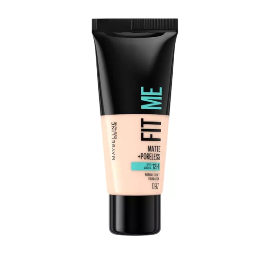 MAYBELLINE FIT ME! MATTE + PORELESS LIQUID FOUNDATION GRUNDIERUNG 97 NATURAL PORCELAIN 30 ML