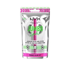 NYX PROFESSIONAL MAKEUP JUMBO LASH! KÜNSTLICHE WIMPERN FRINGE GLAM + WASSERFESTER EYELINER