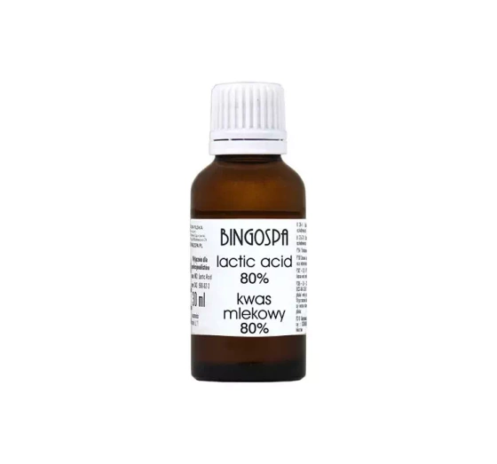 Kliknij na zdjęcie, aby je powiększyć BINGOSPA 80% MILCHÄURE ZUR HAUTPFLEGE 30ML