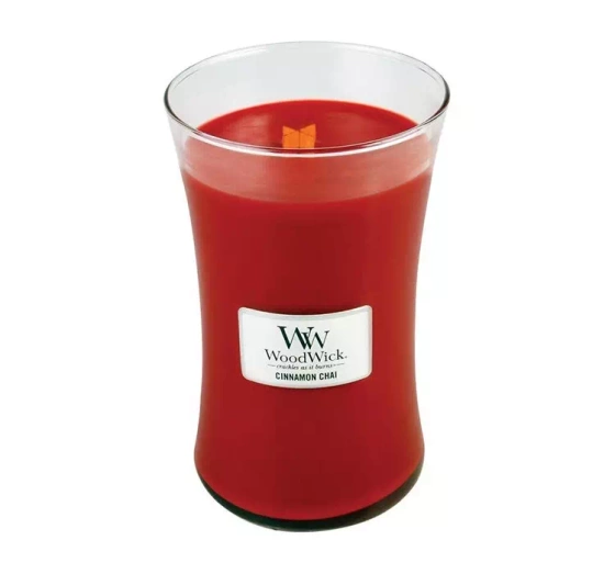 Kliknij na zdjęcie, aby je powiększyć WOODWICK LARGE JAR CANDLE DUFTKERZE CINNAMON CHAI 610G