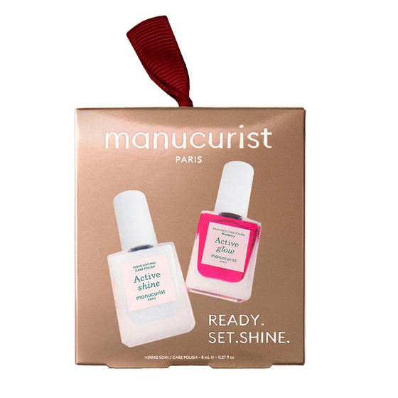Manucurist „Tiny but Shiny“ – Set mit Mini-Pflegenagellacken „Active“