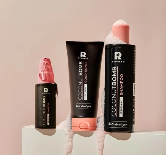 Kliknij na zdjęcie, aby je powiększyć BYROKKO COCONUT BOMB HAARÖL 50ML
