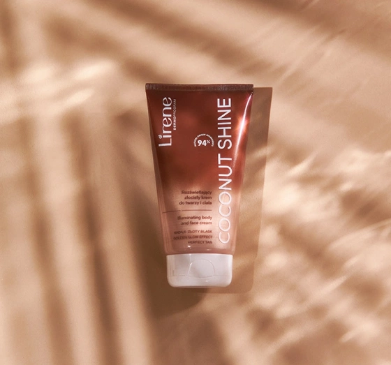 LIRENE COCONUT SHINE AUFLEUCHTENDE GOLDENE GESICHTS- UND KÖRPERCREME 150ML