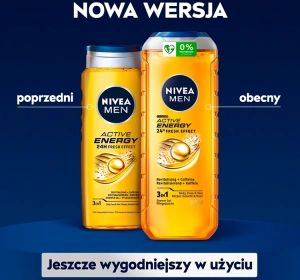 NIVEA MEN NIVEA MEN ACTIVE ENERGY 24 FRESH EFFECT DUSCHGEL FÜR MÄNNER 500ML