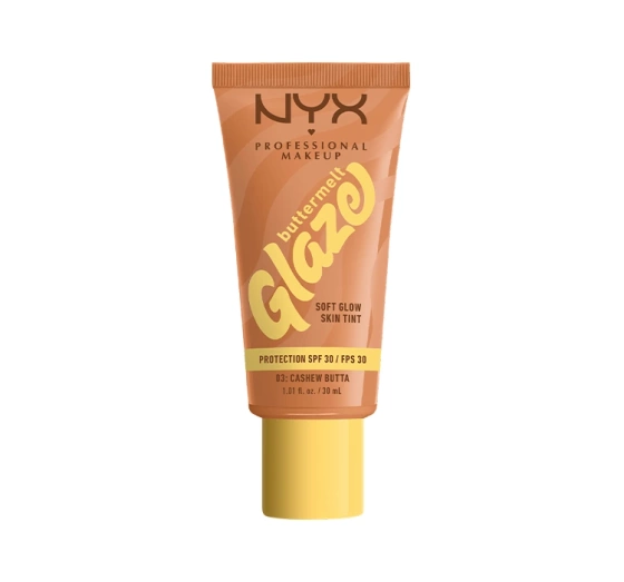 NYX Professional Makeup Buttermelt Glaze Creme-Foundation mit SPF30 03 Cashew Butta 30 ml 