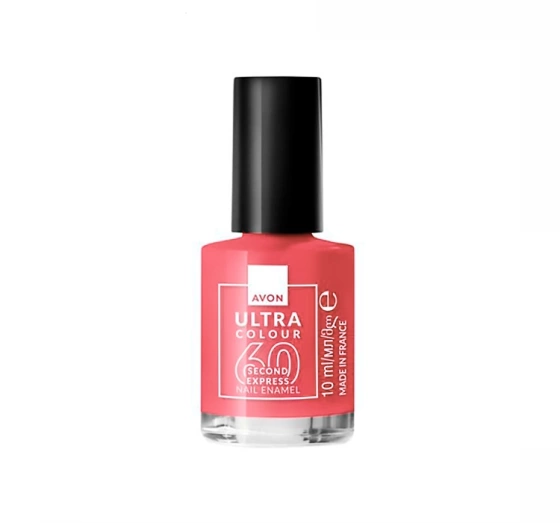 Kliknij na zdjęcie, aby je powiększyć AVON ULTRA COLOUR 60 SEKUNDEN EXPRESS SCHNELL TROCKNENDER NAGELLACK ERDBEER MARGARITA 10ML
