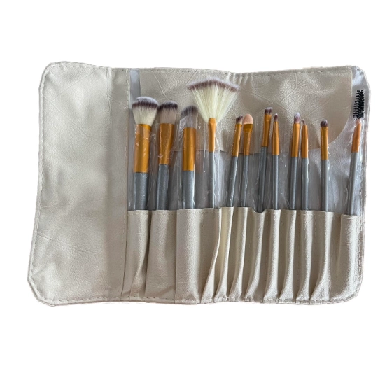 PROFESSIONELLE MAKE UP PINSEL 12 STÜCK + ETUI SET 