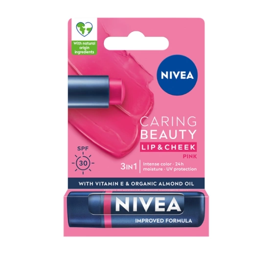 NIVEA CARING BEAUTY LIPPEN- UND WANGENSTIFT 3IN1 PINK 4,8G