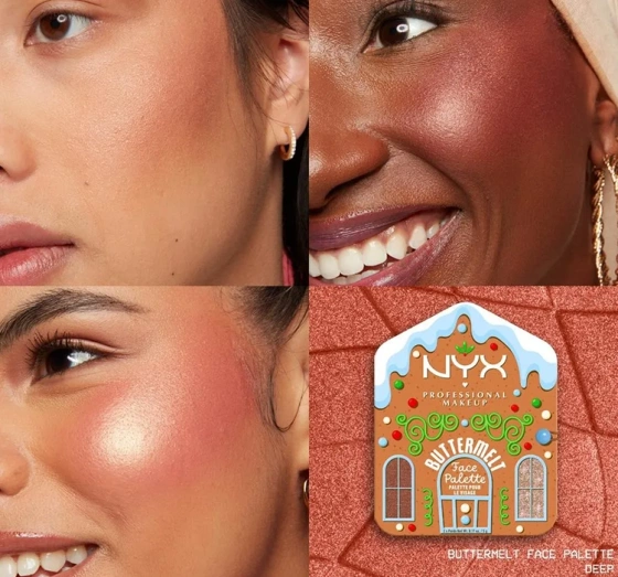 NYX Professional Makeup Buttermelt Face Palette Cocoa And Spice Konturierpalette für das Gesicht Deep 2 x 5 g