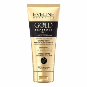 Eveline Cosmetics Gold Peptides Fortschrittliche 3-in-1 Handcreme gegen Pigmentflecken 75 ml