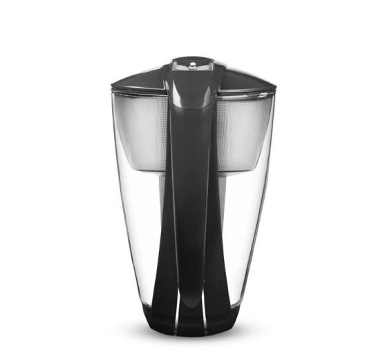 Dafi Crystal LED Wasserkanne mit Filter 2 l Schwarz + Classic-Filter