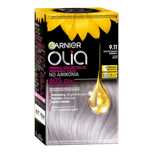 GARNIER OLIA PERMANENTE HAARFARBE OHNE AMMONIAK 9.11 GERÄUCHERTES SILBER