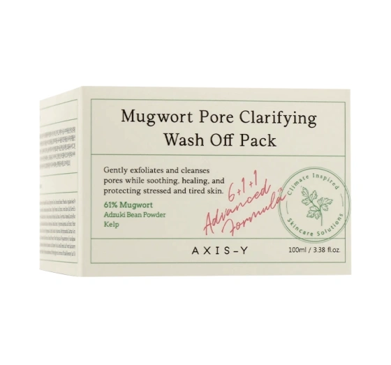 AXIS-Y 6+1+1 Mugwort Pore Clarifying Wash Off Pack Reinigende Gesichtsmaske mit Beifuss 100 ml