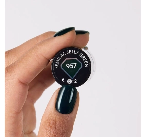 Semilac Winter Wonderland UV-Hybridlack 657 Jelly Green 7 ml