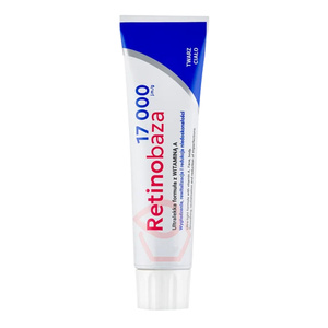 Retinobaza 17000 – pharmazeutische Creme mit Vitamin A gegen Falten, Hautverfärbungen und Hautunreinheiten, 30 g