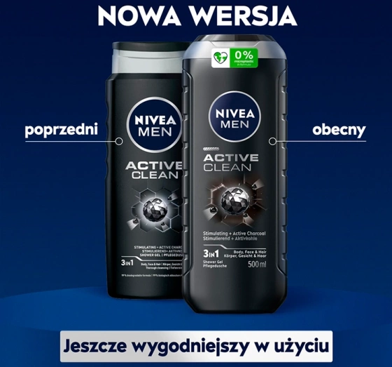NIVEA MEN ACTIVE CLEAN DUSCHGEL 500 ML