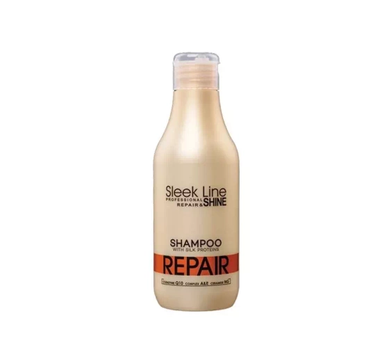 Kliknij na zdjęcie, aby je powiększyć STAPIZ SLEEK LINE REPAIR REGENERIERENDES SHAMPOO MIT SEIDE 300ML