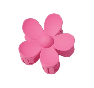 eCarla – dekorative Haarspange in Blumenform SP152CR Neonrosa