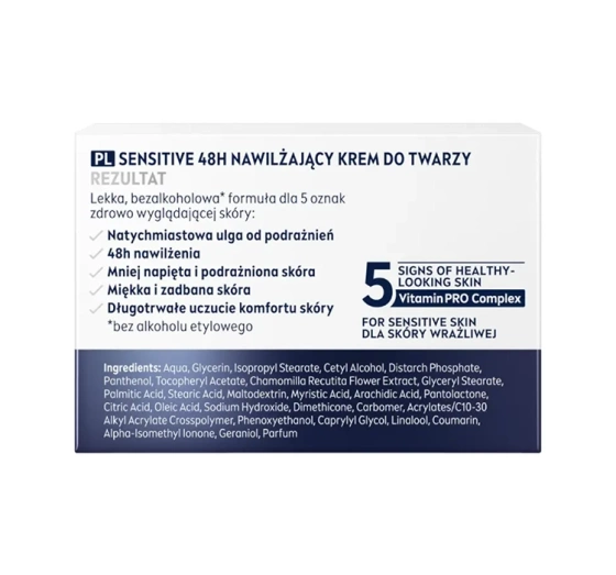 NIVEA MEN SESITIVE FACE CREAM FEUCHTIGKETISSPENDENDE GESICHTSCREME 50ML