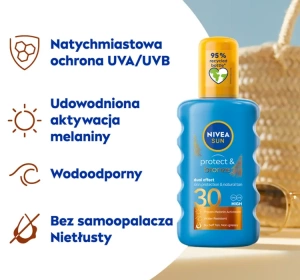NIVEA SUN Protect&Bronze; Bräunungsaktivierungsspray LSF 30, 200 ml
