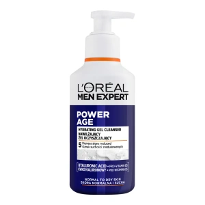 L'Oréal Paris Men Expert Power Age Feuchtigkeitsspendendes Reinigungsgel für normale und trockene Haut 260 ml