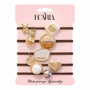 eCarla Haargummi-Set GUM184, 5 Stück