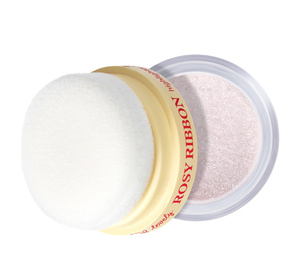 Lovely Rosy Ribbon Highlighter – loser Highlighter für Gesicht und Körper mit integriertem Döschen, 2 g