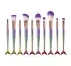 MERMAID BRUSH SET  MAKE-UP-PINSELSET 10 STÜCK MEERJUNGFRAU