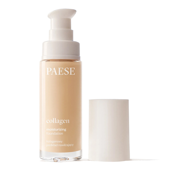 Paese Collagen – feuchtigkeitsspendende Kollagen-Gesichtsgrundierung mit Pumpe 300N Vanilla 30 ml