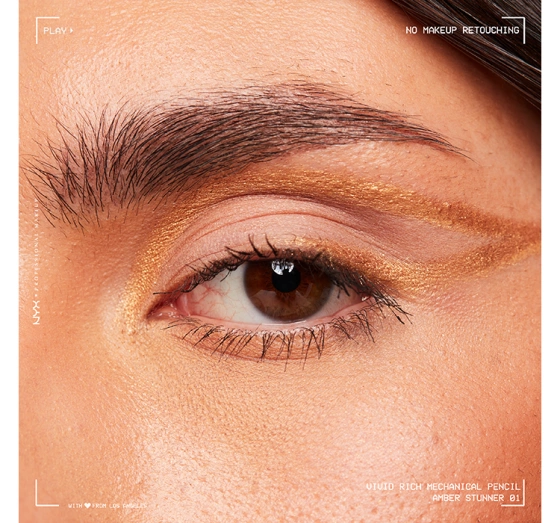 Kliknij na zdjęcie, aby je powiększyć NYX Professional Makeup Vivid Rich automatischer Kajalstift 01 Amber Stunner 0,28 g