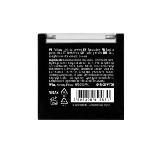 Wibo High Flex Lidschatten in Folienform 04 Rich Witch 2,5 g