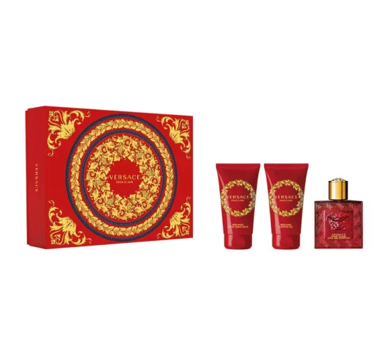 VERSACE EROS FLAME EDP 50ML + SG 50ML + ASL 50ML SET