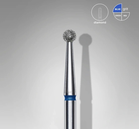 Kliknij na zdjęcie, aby je powiększyć Staleks Pro Expert Diamantfräser Kugel Blau FA01B025