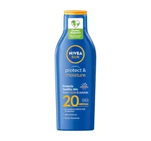 NIVEA SUN PROTECT & MOISTURE FEUCHTIGKEITSSPENDENDE SONNENLOTION SPF 20 200ML