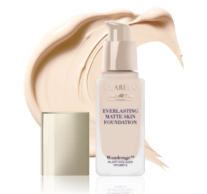 Claresa Care All Day Mattierend-glättende Foundation Light Beige 32 ml