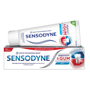 Sensodyne Zahnpasta für empfindliche Zähne und Zahnfleisch, Minzgeschmack, 75 ml