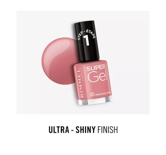 RIMMEL SUPER GEL NAGELLACK 035 POP PRINCESS PINK 12ML