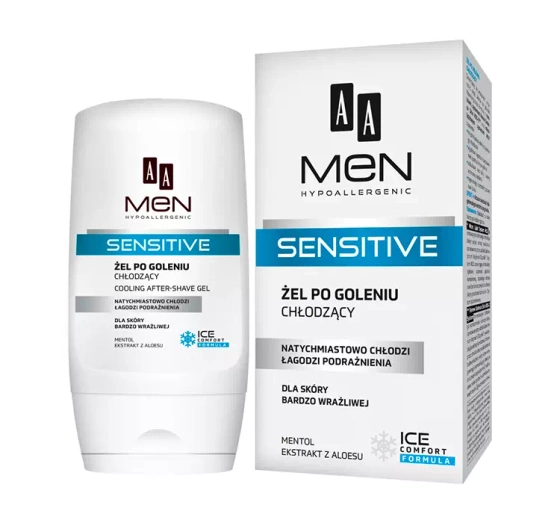 Kliknij na zdjęcie, aby je powiększyć AA MEN SENSITIVE KÜHLENDES AFTERSHAVE-GEL 100ML
