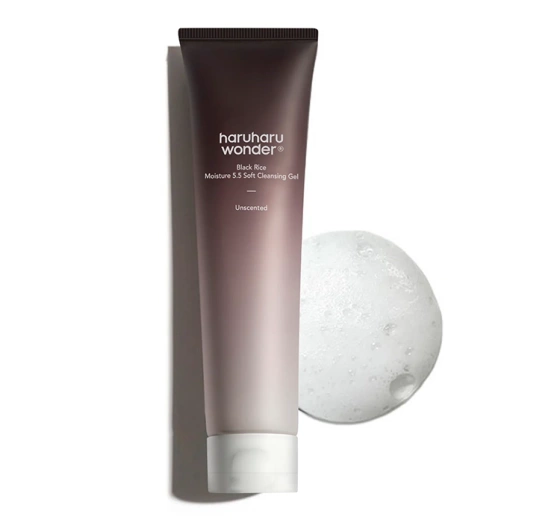 Haruharu Wonder Black Rice Moisture 5.5 Soft Sanftes Reinigungsgel für das Gesicht 100 ml