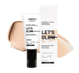Veoli Botanica Let's Glow Illuminierend-feuchtigkeitsspendende BB-Creme für trockene und normale Haut SPF20 1.5 N Ivory 30 ml