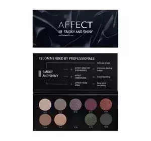 AFFECT SMOKY AND SHINY PALETTE 10 LIDSCHATTEN