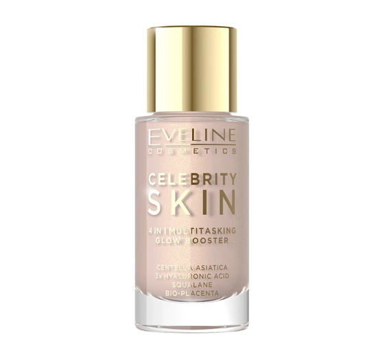 Kliknij na zdjęcie, aby je powiększyć Eveline Cosmetics Celebrity Skin 4in1 Multitasking Glow Booster Multifunktionale Gesichtsbasis 01N Universal Light 30 ml