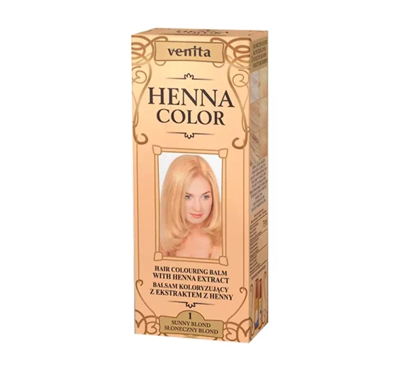 Venita Henna Color Farbpflegespülung mit Henna-Extrakt 1 Sonniges Blond 75 ml