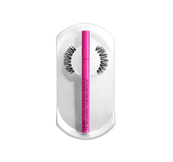 NYX PROFESSIONAL MAKEUP JUMBO LASH! KÜNSTLICHE WIMPERN FRINGE GLAM + WASSERFESTER EYELINER