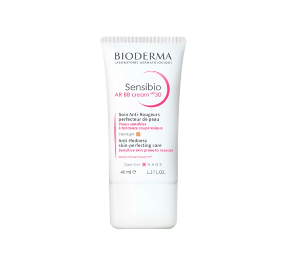 Kliknij na zdjęcie, aby je powiększyć Bioderma Sensibio AR BB-Creme für empfindliche, zu Rötungen neigende Haut Light SPF30 40ml