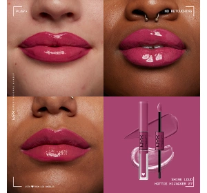 NYX Professional Makeup Shine Loud Flüssiger Lippenstift 27 Hottie Hijacker 6,8 ml