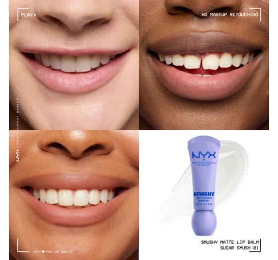 Kliknij na zdjęcie, aby je powiększyć NYX Professional Makeup Smushy matter Lippenbalsam 01 Sugar Smush 8 ml